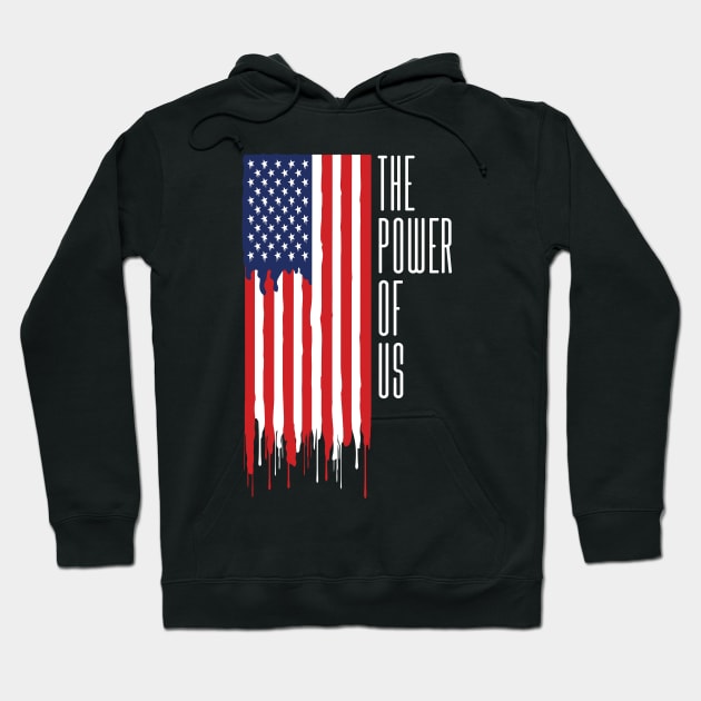 The power of US American flag Hoodie by Arlette